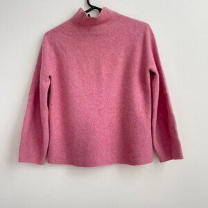Gobi 100% Cashmere Pop Pink Turtleneck Sweater | Size XS.